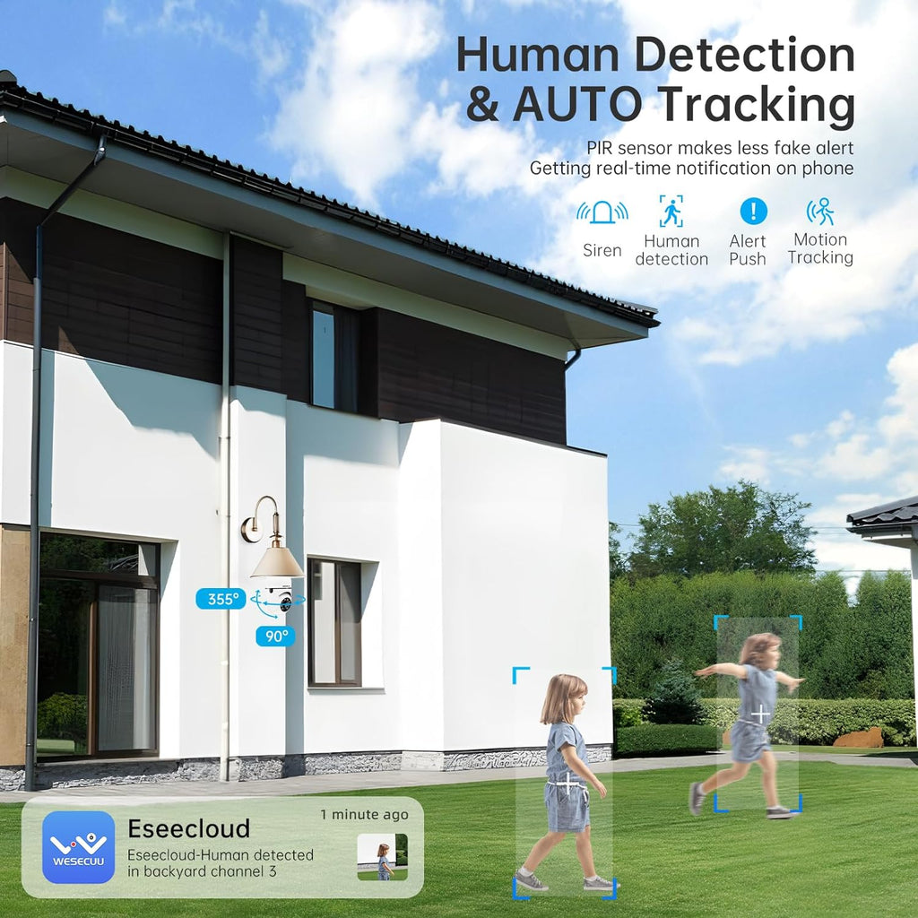 light bulb security camera -5g& 2.4ghz wifi 2k on a desk or shelf