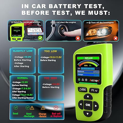 Acclope BT90 PRO 2-360Ah Battery Tester
