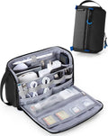 Electronics Organizer Travel Case, Water Resistant Tech Bag Charger Pouch
