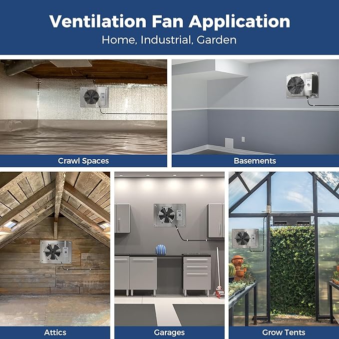 ALORAIR 570CFM Crawlspace Ventilation Fan