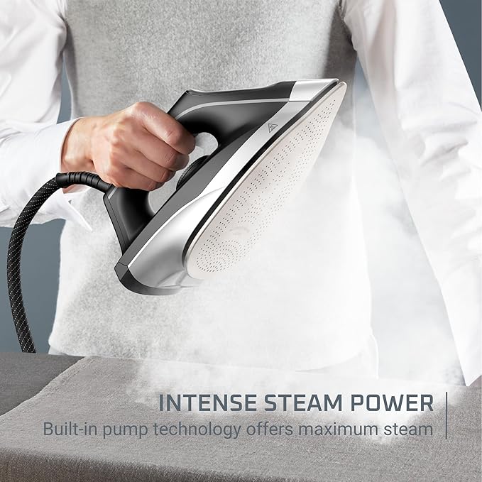 Rowenta Iron Steamer for Clothes Master Steam Station, Professional Steam Iron