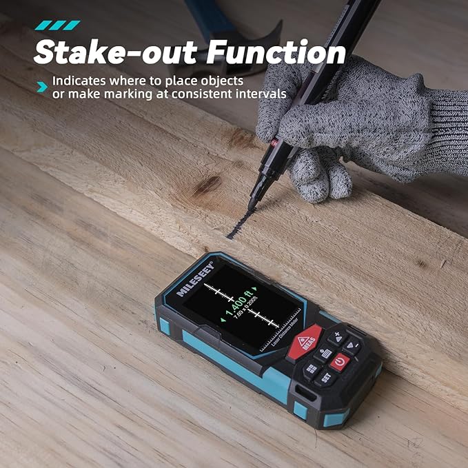 Laser Measurement Tool, MiLESEEY 330Ft Multifunctional Laser Measure