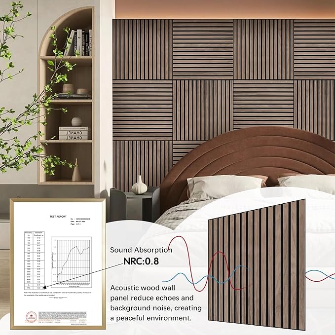 ARMURO Wood Slat Wall Panel (4 PCS)