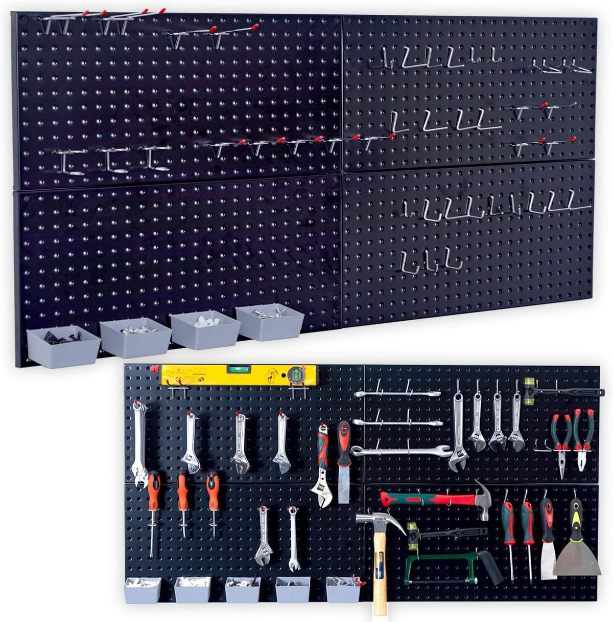 Wallmaster Pegboard Organizer Garage Storage (48pcs)