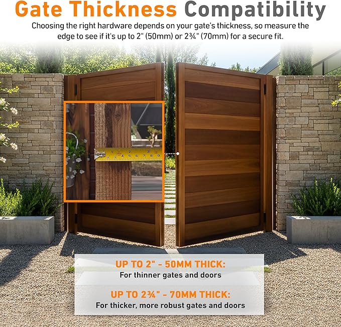 GateMate Long Throw Gate Lock, Euro Profile Keyed Both Sides Gate Lock