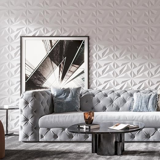 Art3dwallpanels 50 Pack 3D Wall Panel Diamond