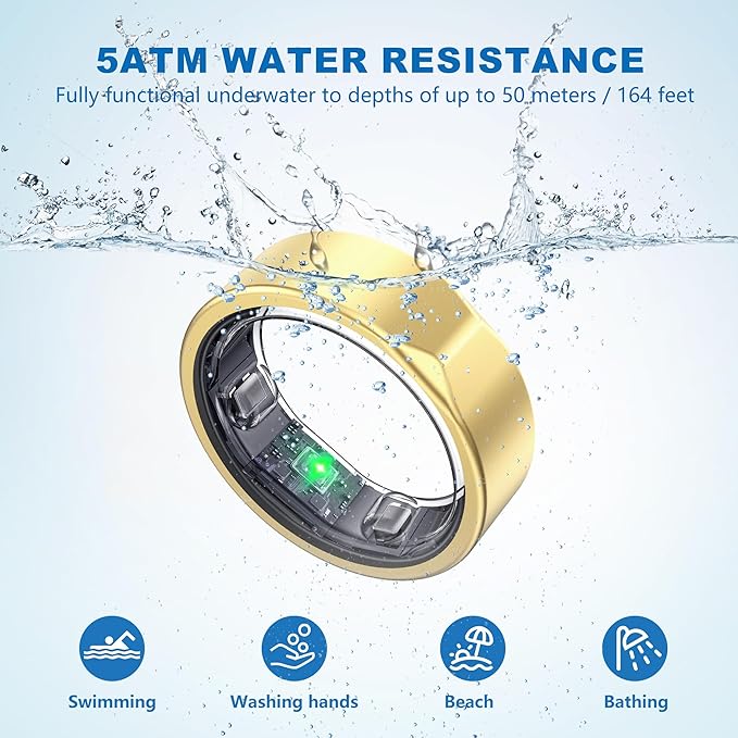 SEEKZERO Smart Ring-Size First Before You Buy, No APP Subscription, 7-10 Days