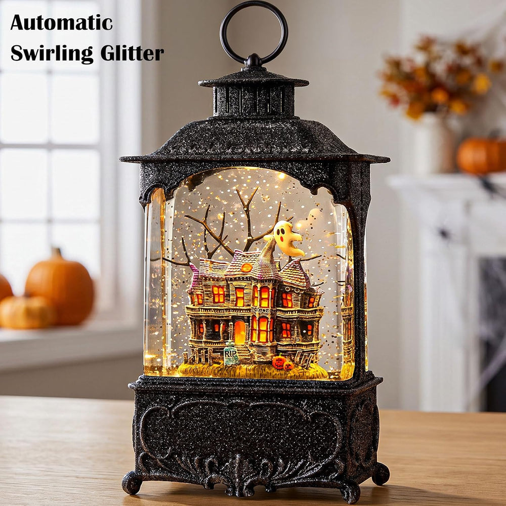 Halloween Snow Globe Lantern Haunted House Halloween Decorations
