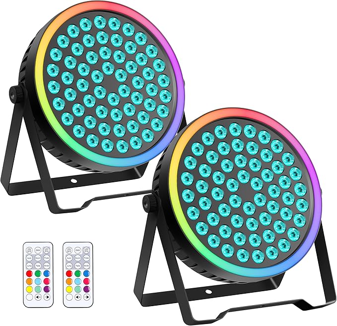 Sklydron RGB Stage Par Can Light (2Pack)