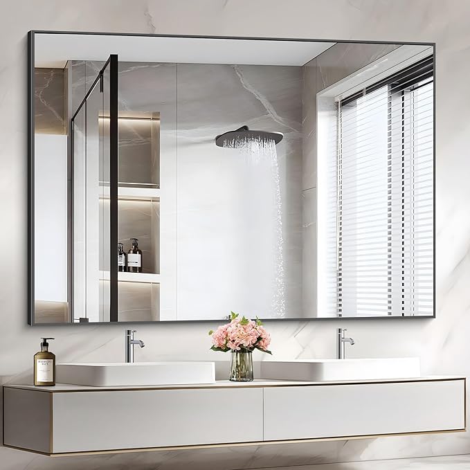 36x50inch Bathroom Mirror, Large Rectangular Wall Mirror