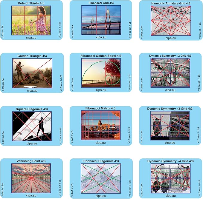 CLPA Video 4:3 Photographic Viewfinder Set: All viewfinders in 4:3 Aspect Ratio