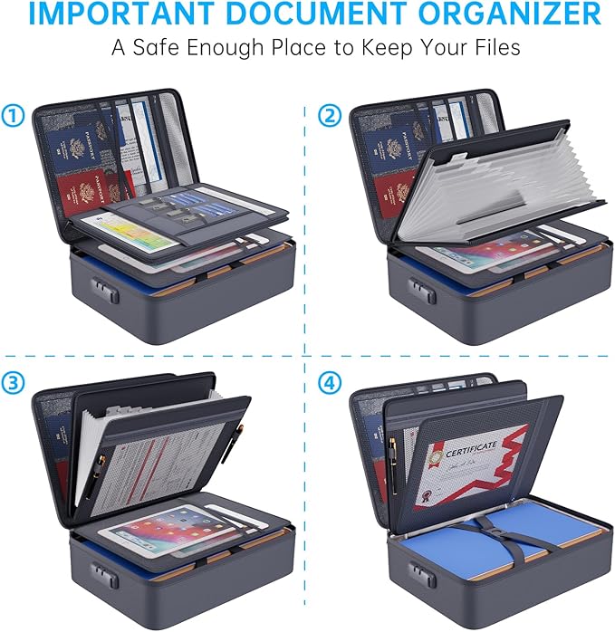 ENGPOW 5200℉ Fireproof File Organizer Bag