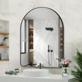 GLASHOM 30"x40" Black Arched Mirrors