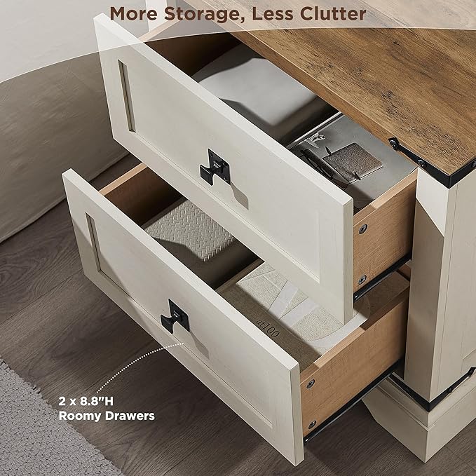 T4TREAM 24" Farmhouse Nightstand (Set of 2)
