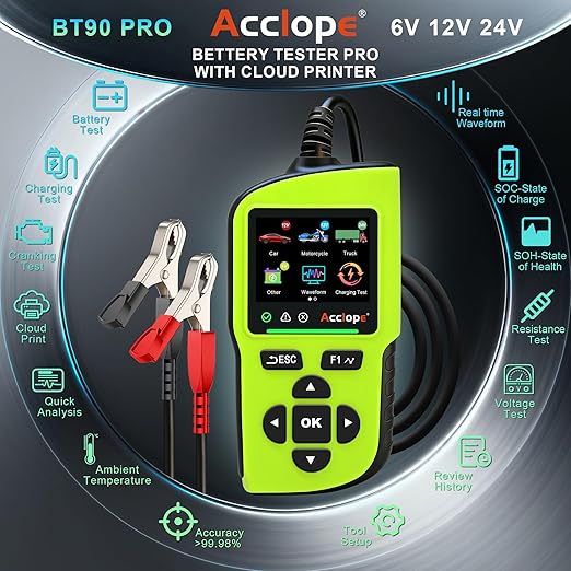 Acclope BT90 PRO 2-360Ah Battery Tester
