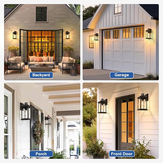 VIANIS Advanced Motion Sensor Light Outdoor, Large Bronze Exterior Lighting