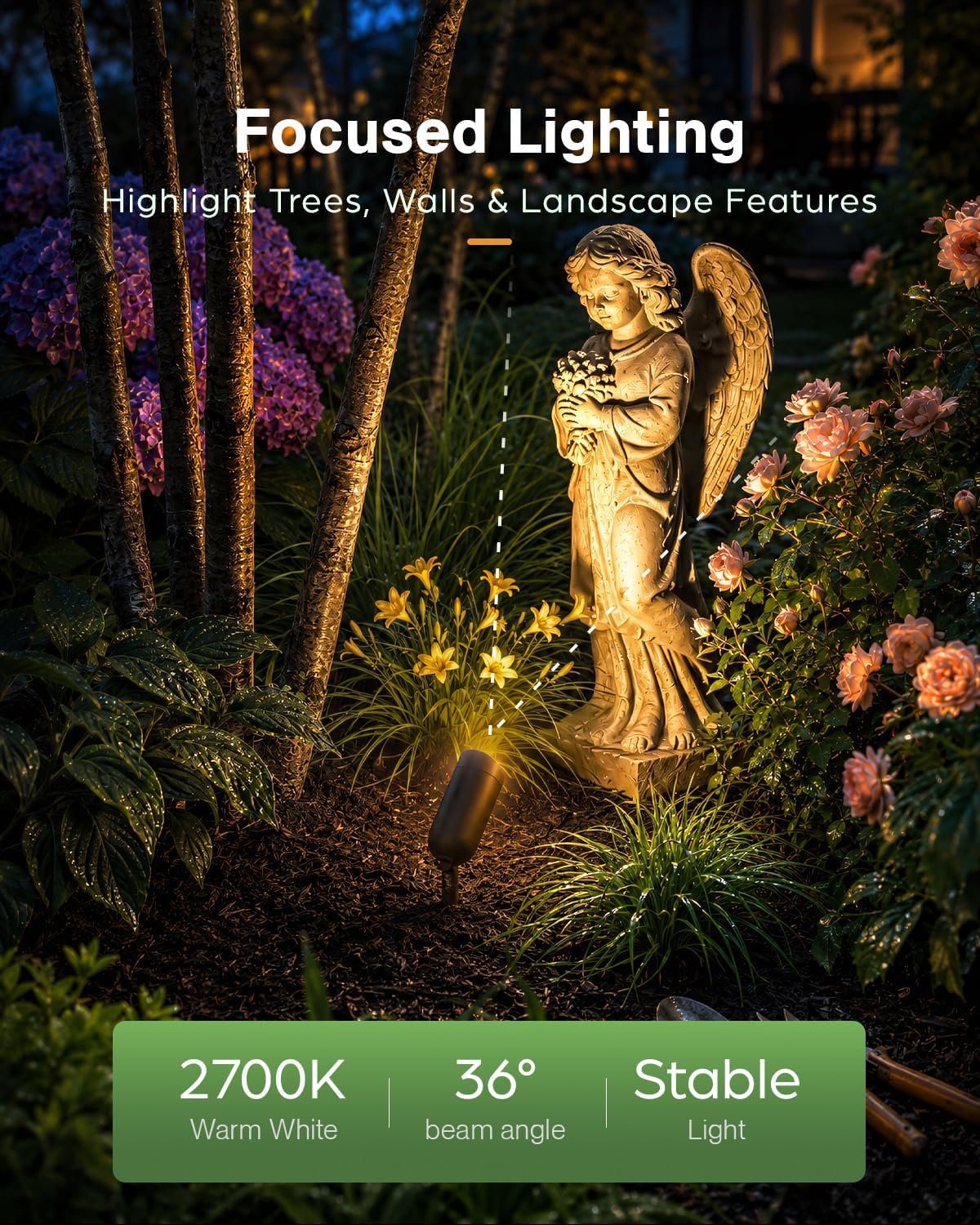 hiboitec 5w mr16 led bulb 2700k warm white showing dimensions