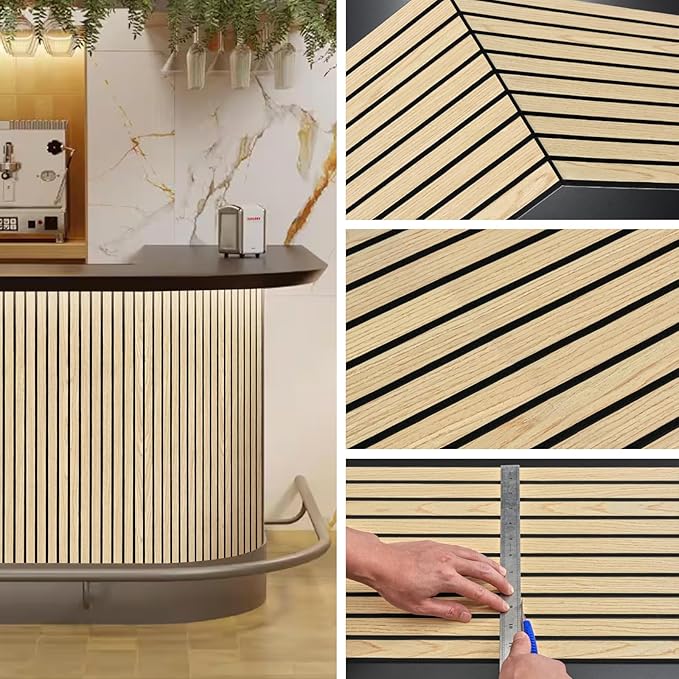 ARMURO Wood Slat Wall Panel 2 PCS