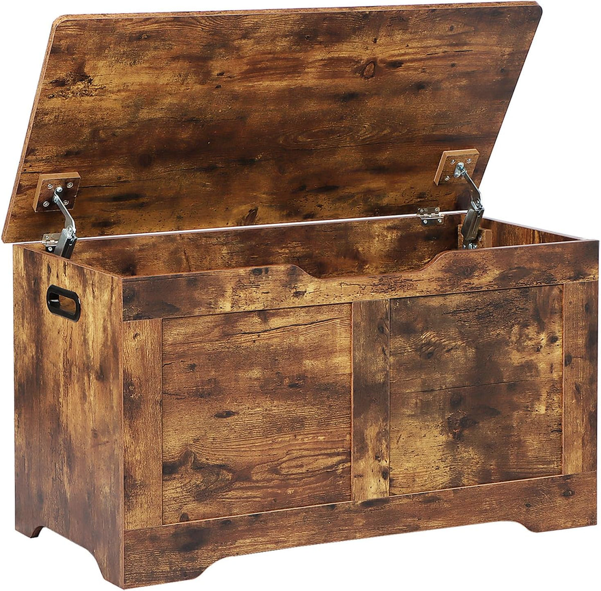 Timberer 31.5" Storage Chest with 2 Safety Hinges, Wooden Storage Trunk