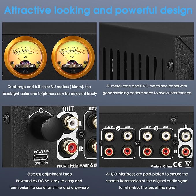 Douk Audio L3 RCA Audio Switch 1 in 3 Out & 3 in 1 Out, 3 Channel Switcher