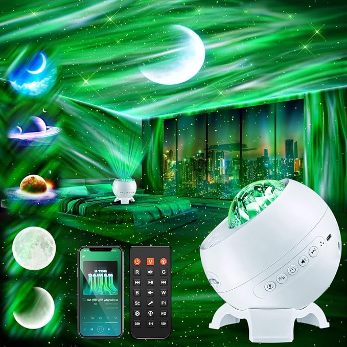 Galaxy Projector Northern Lights Projector, 180 Lighting Modes Galaxy Light