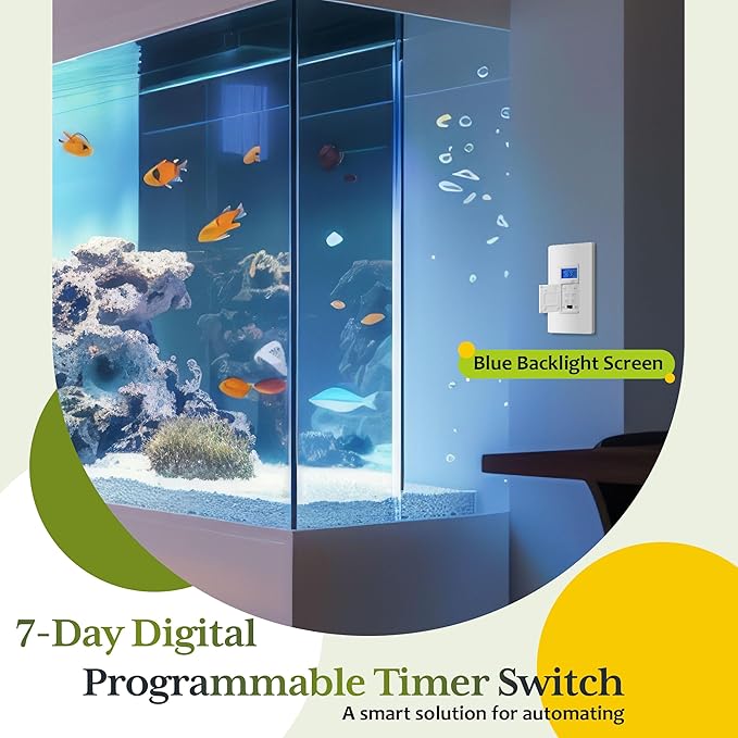 TG 7 Days Digital in-Wall Programmable Timer Switch (5 Pack)