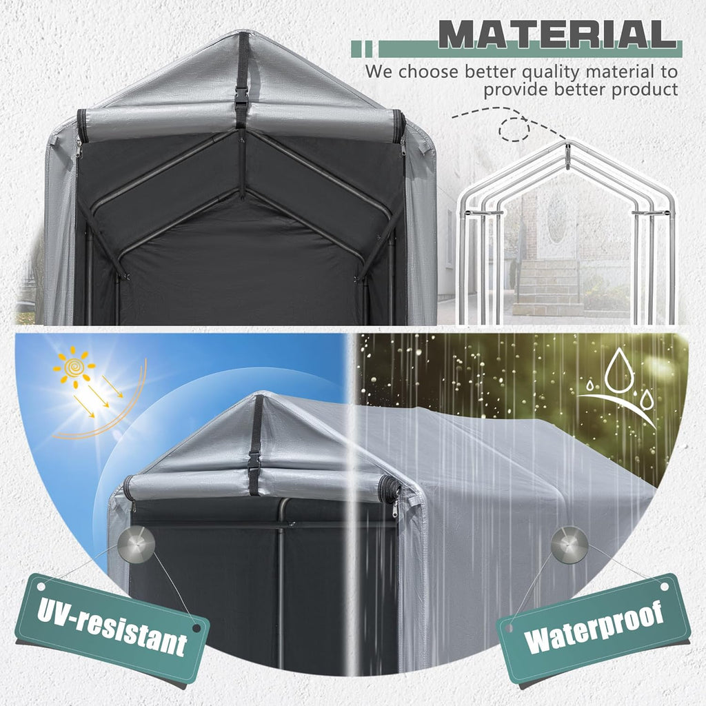 flamaker 6' x 3' small bike tent storage, package contents