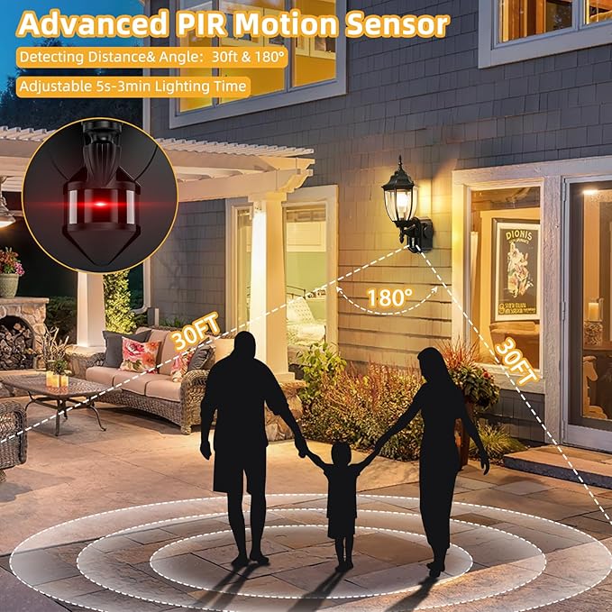 2 Pack Porch Lights Outdoor