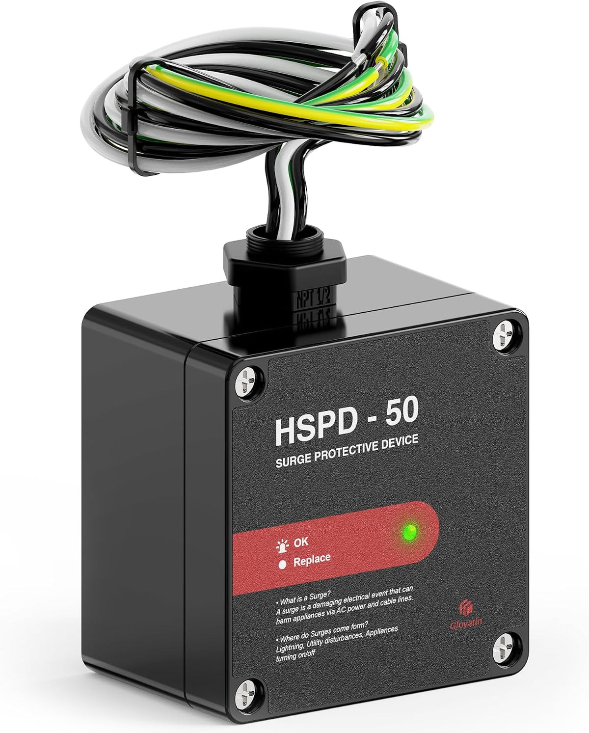 HSPD Square Whole Home Surge Protective Device, Type 1 SPD, Whole House Surge