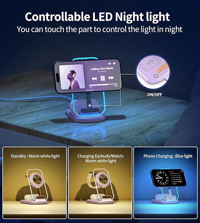 3 in 1 Magnetic Wireless Charging Station