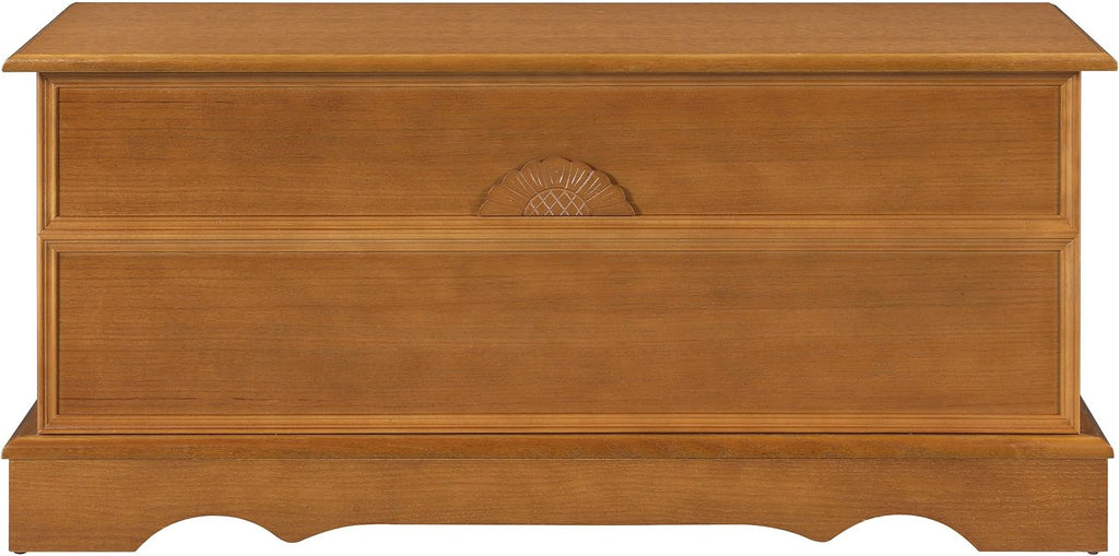 Coaster Home Furnishings - Paula - Wood - Cedar Chest with Storage Trunk, Rectangular Shape and Traditional Style - Bedroom - 40-Inch - Honey - 4695