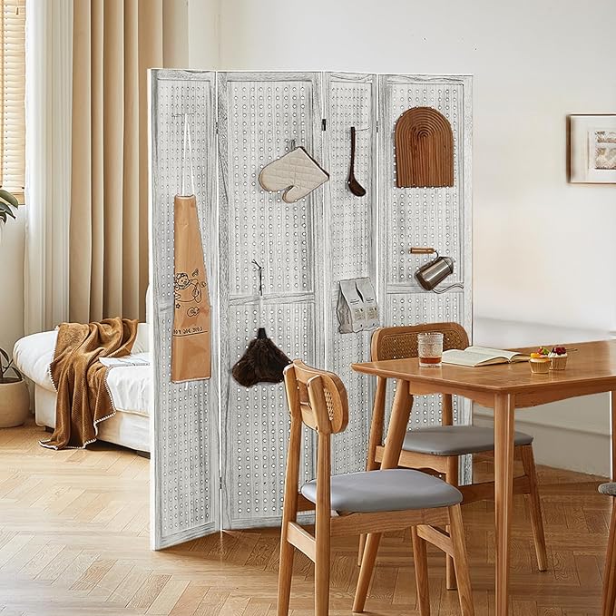 Asnefeli Pegboard Display Room Divider