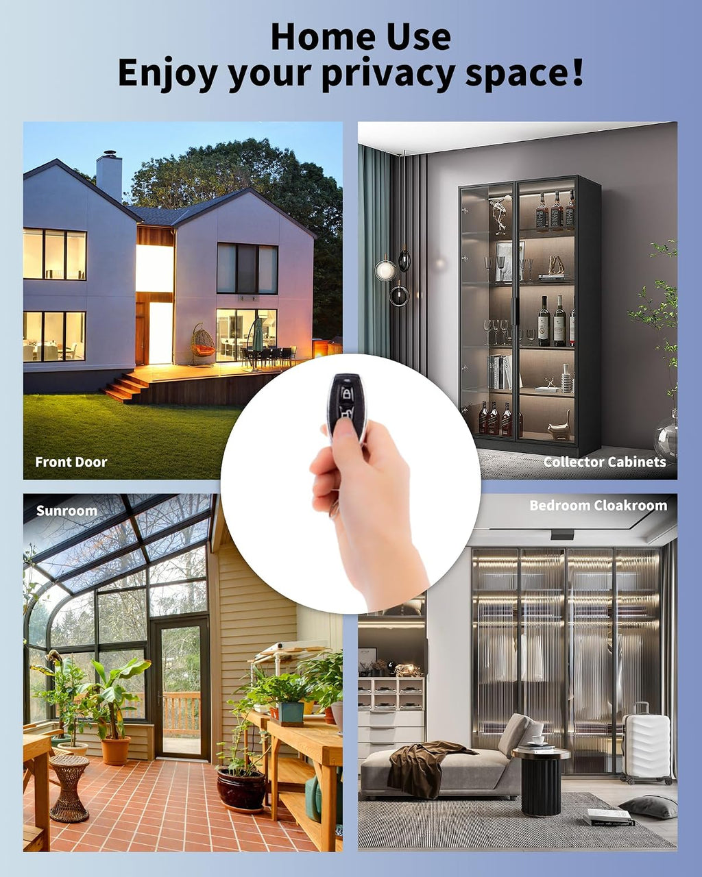 Keyless Entry Glass Door Knobs,Drill-Free Smart Lock Deadbolt,Perfiware 4in1 Biometric Fingerprint Glass Door Locks,Great for Home,Cabinet,Apartment,Hotel,Office,Store, Medium, Black