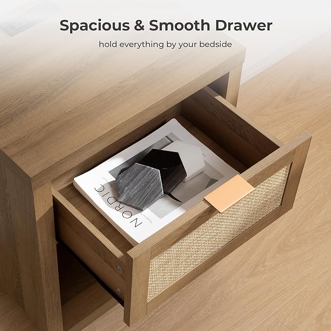 SICOTAS Rattan Night Stand