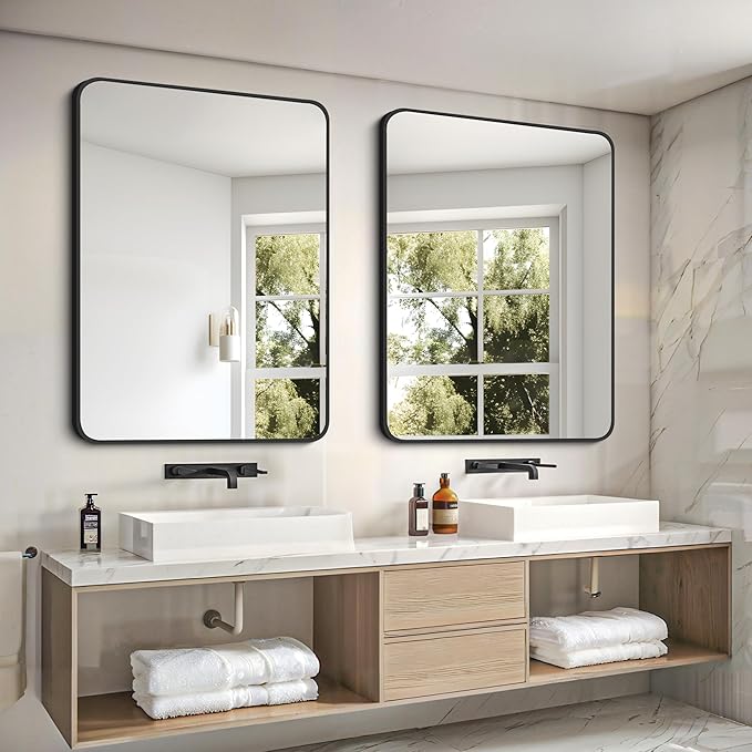 FORBATH Bathroom Mirror 30" X 40", Large Rectangular Wall Mirror