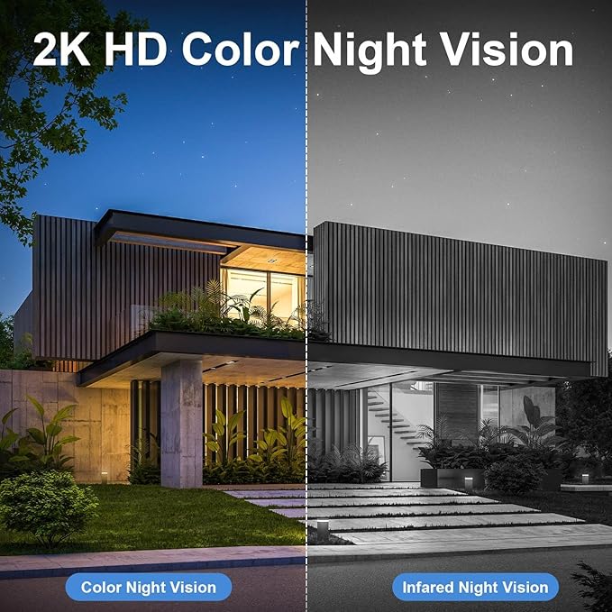 HOSAFE.COM Home Security Cameras Wireless Outdoor, Outdoor Camera Wireless WiFi (2 Pack)