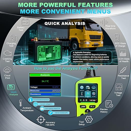 Acclope BT90 PRO 2-360Ah Battery Tester