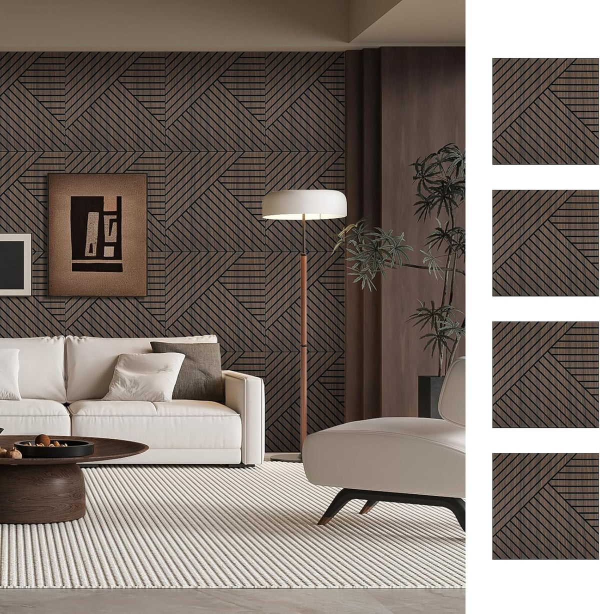 ARMURO 4 Packs Acoustic Wall Panels
