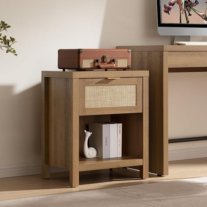 SICOTAS Rattan Night Stand