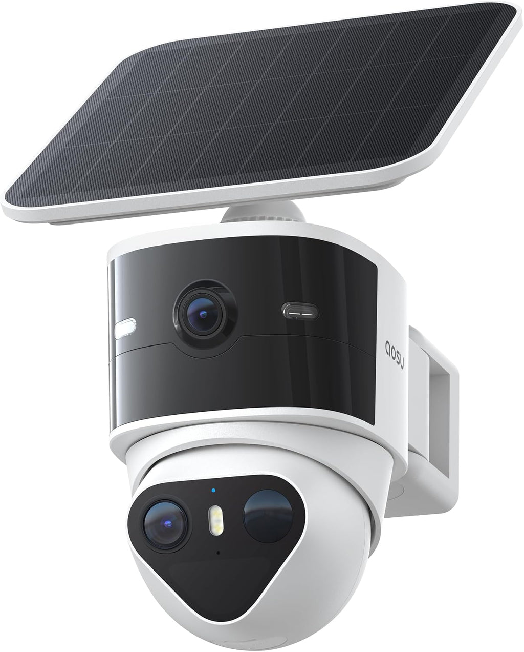 aosu T2 Pro 3K Dual Cam Outdoor Security Camera, Solar Powered, AI Tracking