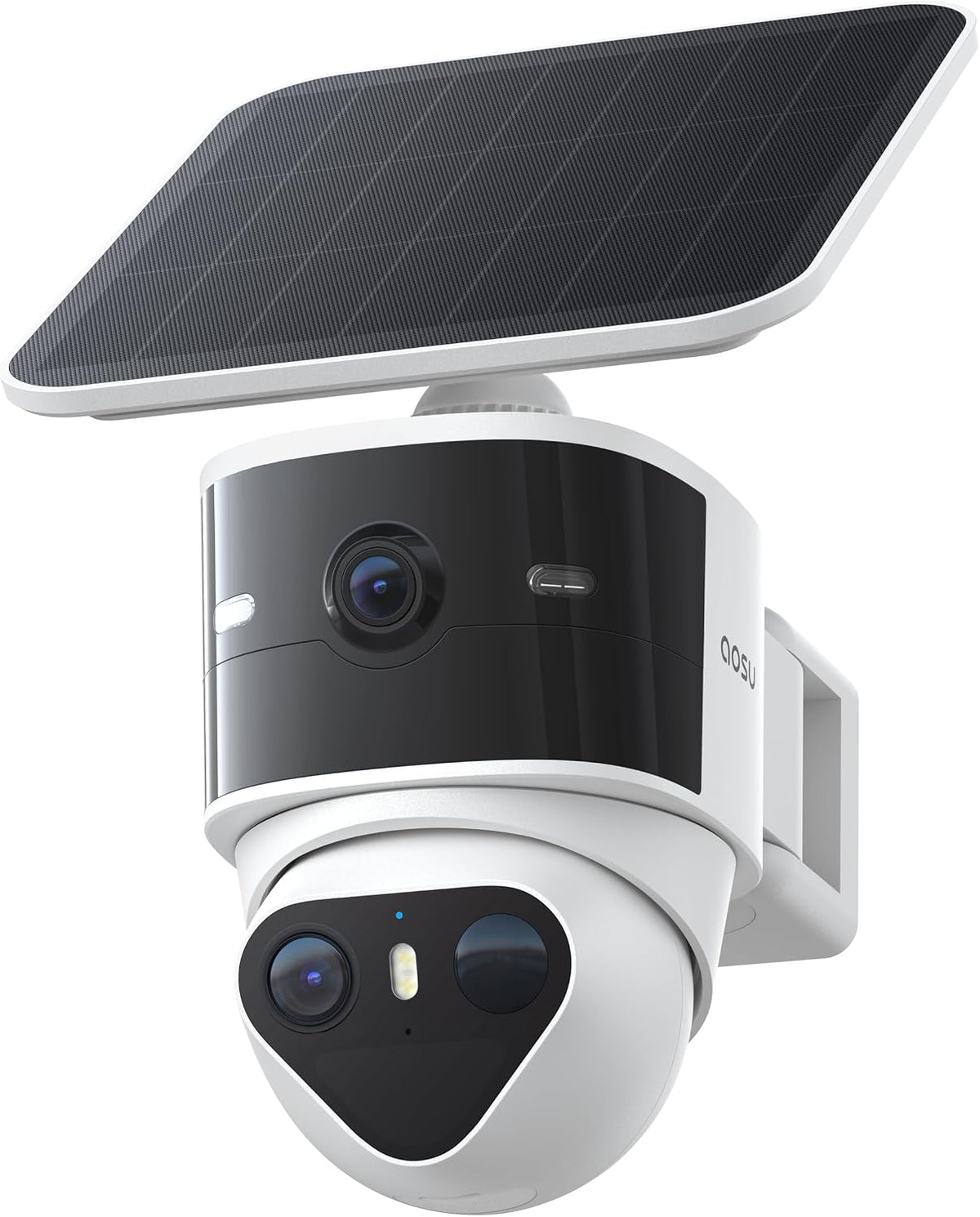 aosu T2 Pro 3K Dual Cam Outdoor Security Camera, Solar Powered, AI Tracking