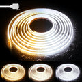 PAUTIX COB LED Strip Light CCT Tunable White IP65 Waterproof, CRI90+ 24ft/7.5m