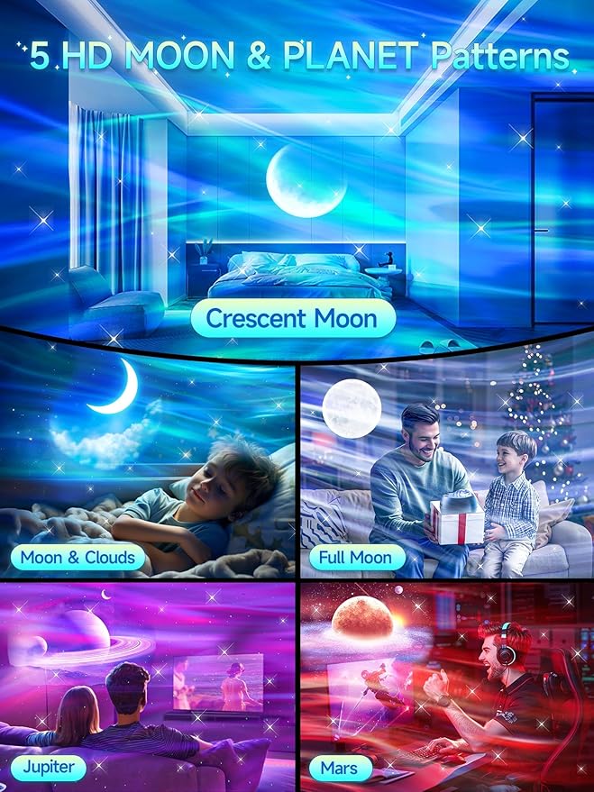 Northern Lights Projector, 300+Lighting Modes Galaxy Projector