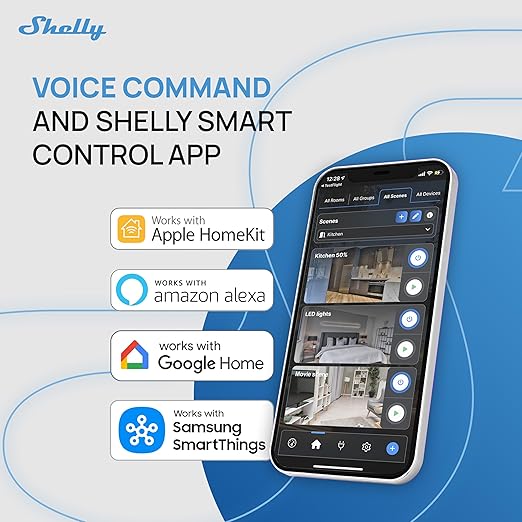 Shelly 2PM Gen4 | Wi-Fi, Zigbee & Matter 2-Channel Smart Relay Switch (2 Pack)