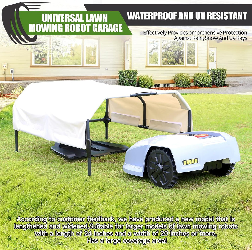 garage for robot lawn mower，for all models on, side view