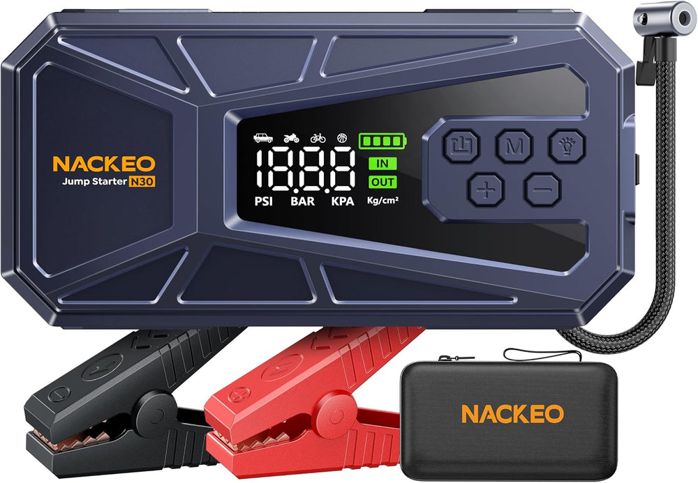 Car Battery Jump Starter with Air Compressor 8000A 160PSI, Car Jumper Starter...