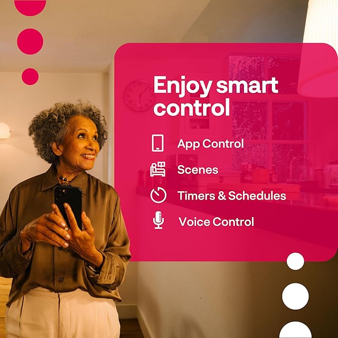 innr Smart Light Bulbs, A19 Zigbee, Works (2-Pack)