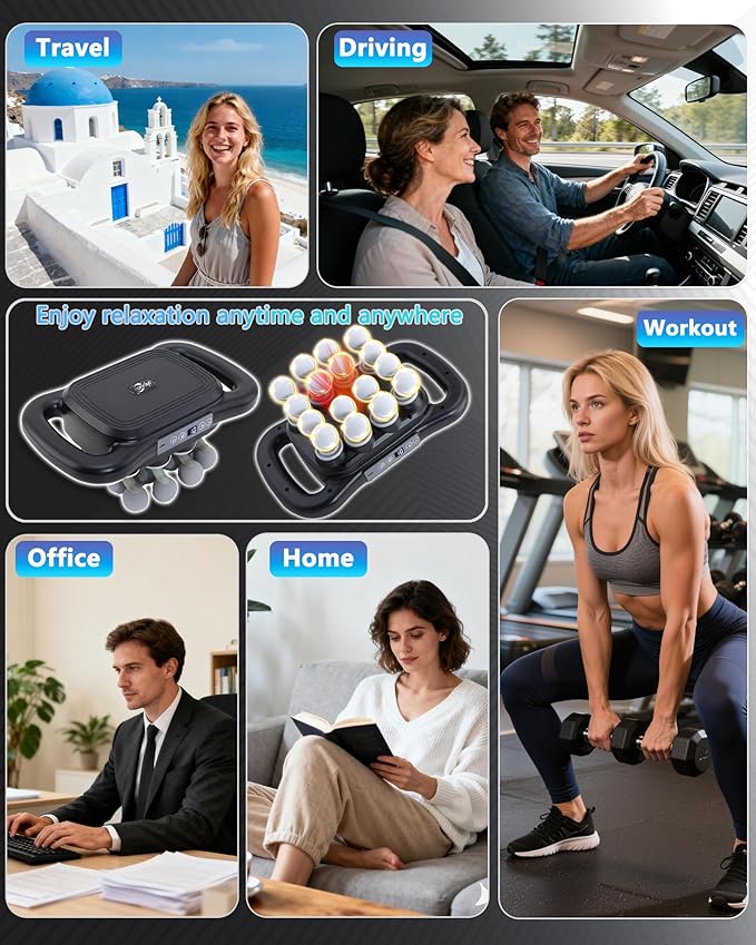 16-Head Massage Gun, Deep Tissue Percussion Massager