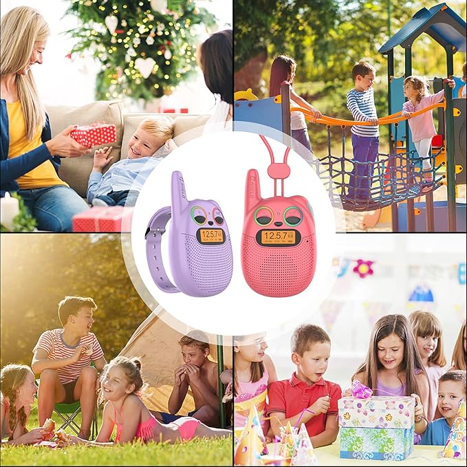 Qniglo Walkie Talkies for Kids Rechargeable, 3-14 Year Old Girls, Boys Gifts