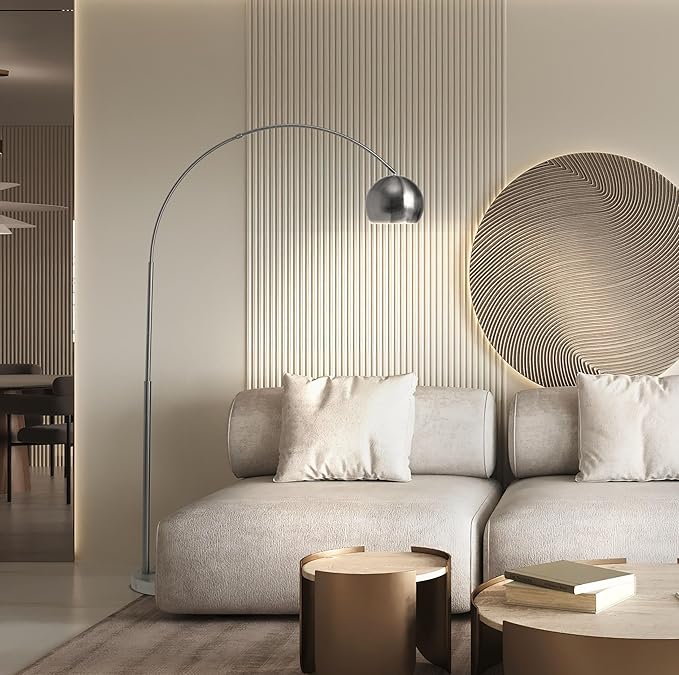 Brightech Olivia Floor Lamp, Arc Lamp